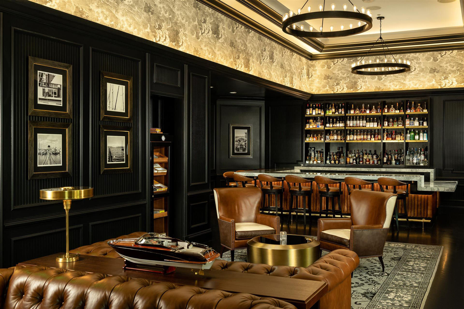 The Commodore Lounge at the Ritz Carlton Coconut Grove | Design by Bill Rooney Studio